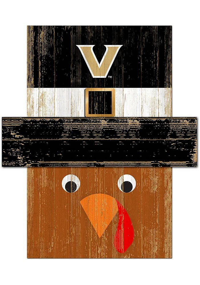 Vanderbilt Commodores Turkey Head Sign - Black