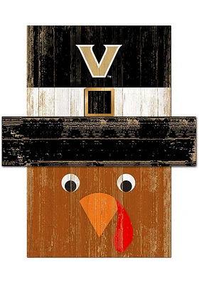 Vanderbilt Commodores Turkey Head Sign - Black