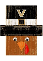 Vanderbilt Commodores Turkey Head Sign - Black