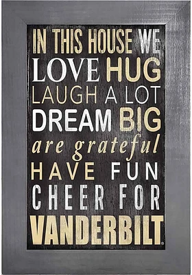 Vanderbilt Commodores In This House Picture Frame - Black