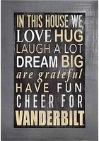 Vanderbilt Commodores In This House Picture Frame - Black