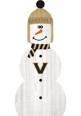 Vanderbilt Commodores Snowman Leaner Sign - Black