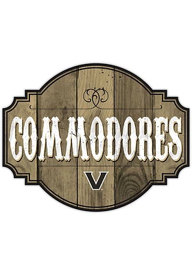 Vanderbilt Commodores 24 Inch Homegating Tavern Sign - Black
