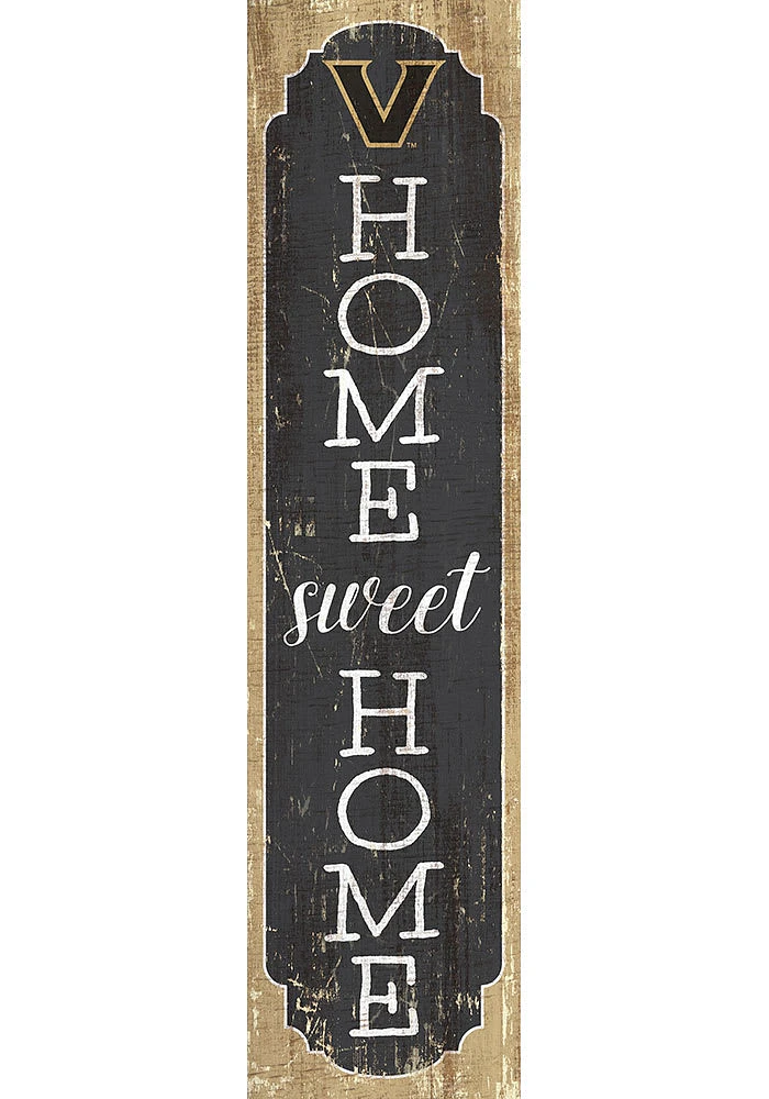 Vanderbilt Commodores 48 Inch Home Sweet Home Leaner Sign - Black