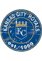 Kansas City Royals Established Date Circle 24 Inch Sign - Blue