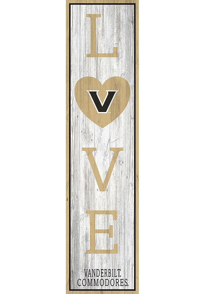 Vanderbilt Commodores 48 Inch Love Leaner Sign - Black