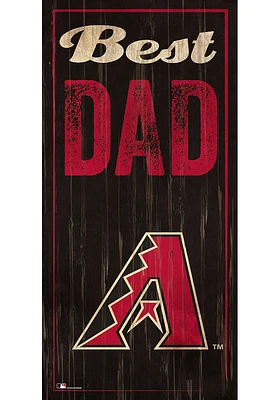 Arizona Diamondbacks Best Dad Sign - Red