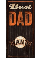 San Francisco Giants Best Dad Sign - Orange