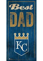 Kansas City Royals Best Dad Sign - Blue