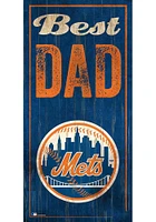 New York Mets Best Dad Sign - Blue