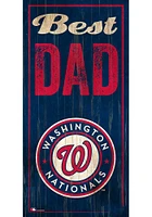 Washington Nationals Best Dad Sign - Red