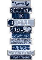 Sporting Kansas City Celebrations Stack 24 Inch Sign - Blue