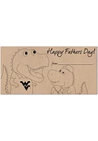 West Virginia Mountaineers Fathers Day Coloring Sign - Blue