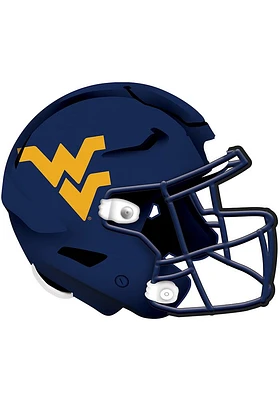 West Virginia Mountaineers 12in Authentic Helmet Sign - Blue