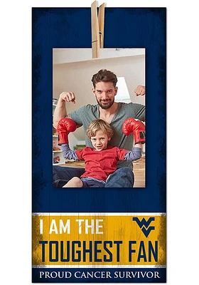 West Virginia Mountaineers The Toughest Fan Sign - Blue