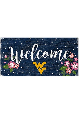 West Virginia Mountaineers Welcome Floral Sign - Blue