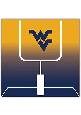West Virginia Mountaineers Goal Gradient Sign - Blue