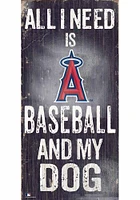 Los Angeles Angels Baseball and My Dog Sign - Red