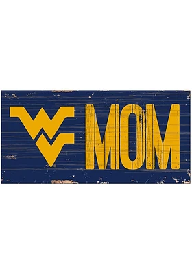 West Virginia Mountaineers MOM Sign - Blue