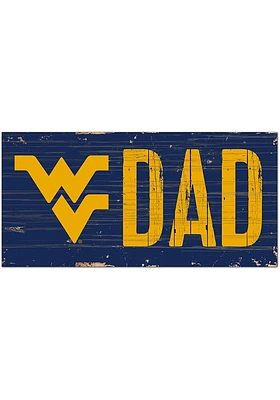 West Virginia Mountaineers DAD Sign - Blue