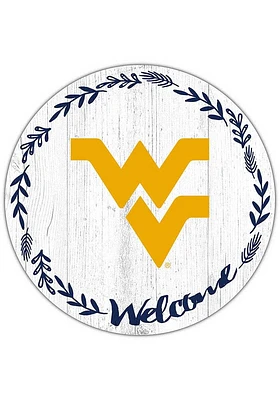 West Virginia Mountaineers Welcome Circle Sign - Blue