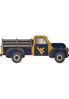 West Virginia Mountaineers 15 Inch Truck Sign - Blue