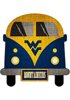 West Virginia Mountaineers Team Bus Sign - Blue