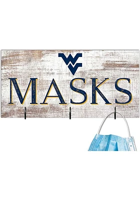 West Virginia Mountaineers Mask Holder Sign - Blue