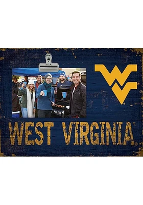 West Virginia Mountaineers Team Clip Picture Frame - Blue
