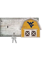 West Virginia Mountaineers Team Barn Key Holder Sign - Blue
