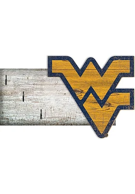 West Virginia Mountaineers Key Holder Sign - Blue