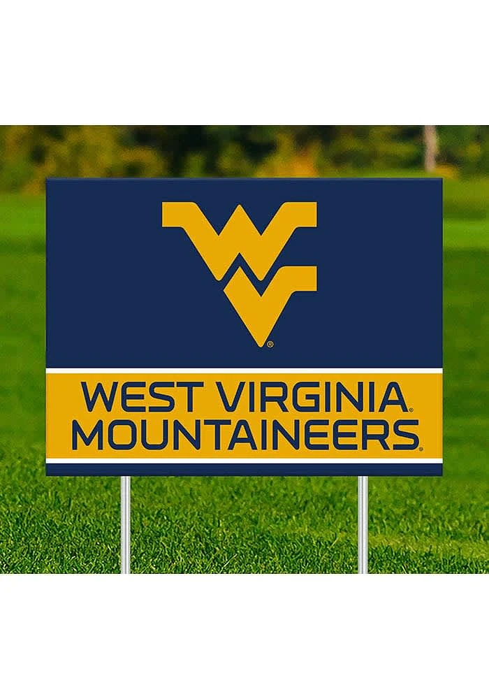 West Virginia Mountaineers Team Yard Sign - Blue