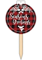 West Virginia Mountaineers Seasons Greetings Sign - Blue