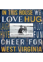 West Virginia Mountaineers In This House 10x10 Picture Frame - Blue