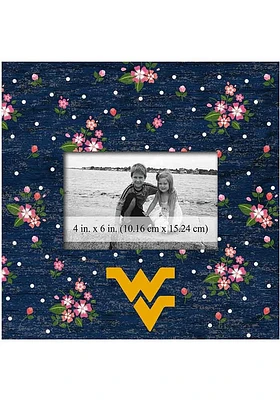 West Virginia Mountaineers Floral Picture Frame - Blue