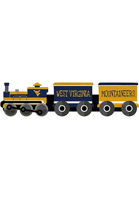 West Virginia Mountaineers Train Cutout Sign - Blue