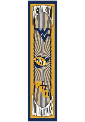 West Virginia Mountaineers Throwback Sign - Blue