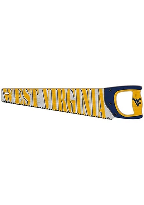 West Virginia Mountaineers Wood Handsaw Sign - Blue