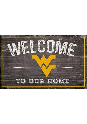 West Virginia Mountaineers Welcome to our Home Sign - Blue