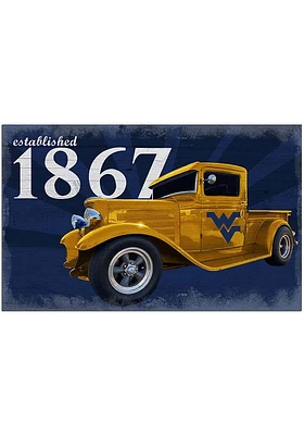 West Virginia Mountaineers Established Truck Sign - Blue