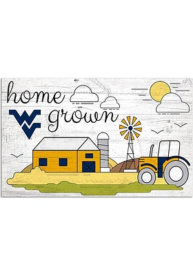 West Virginia Mountaineers Home Grown Sign - Blue