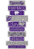 K-State Wildcats Celebrations Stack 24 Inch Sign - Grey