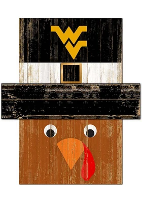 West Virginia Mountaineers Turkey Head Sign - Blue