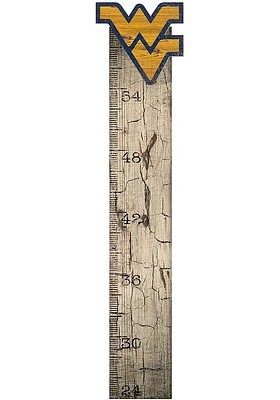 West Virginia Mountaineers Growth Chart Sign - Blue