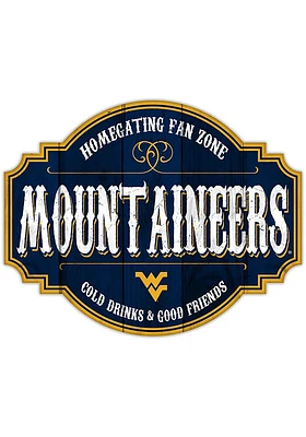 West Virginia Mountaineers 24 Inch Homegating Tavern Sign - Blue