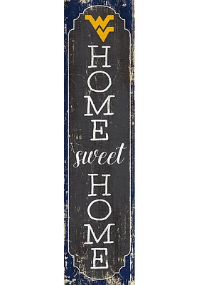 West Virginia Mountaineers 48 Inch Home Sweet Home Leaner Sign - Blue