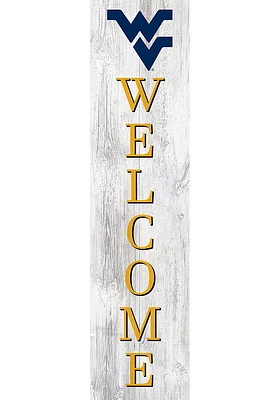 West Virginia Mountaineers 48 Inch Welcome Leaner Sign - Blue