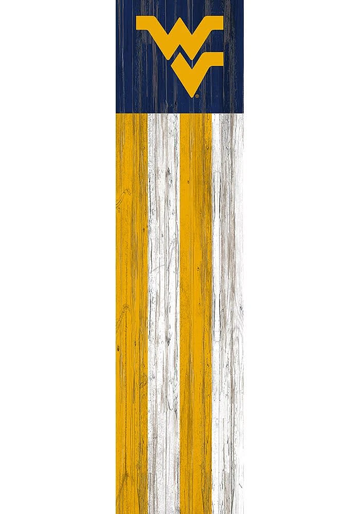 West Virginia Mountaineers 48 Inch Flag Leaner Sign - Blue