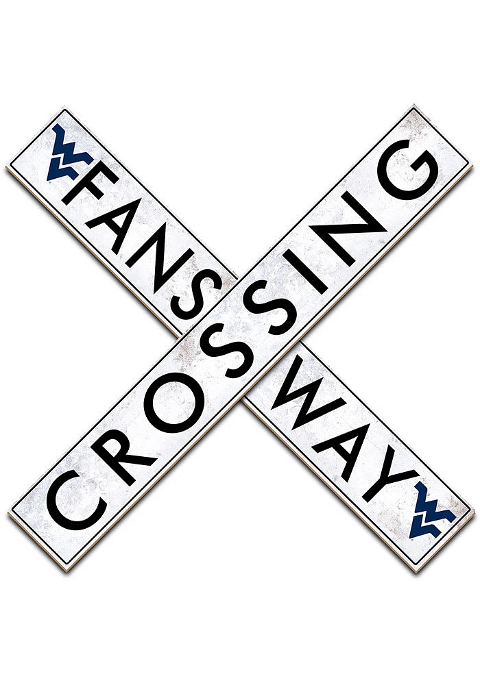 West Virginia Mountaineers 48 Inch Fans Way Crossing Wall Art