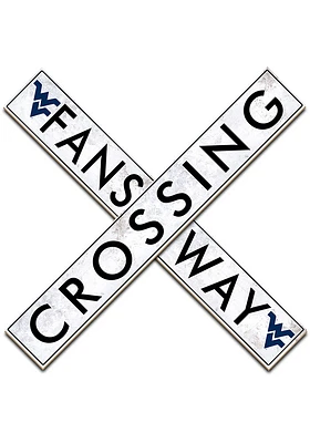 West Virginia Mountaineers 48 Inch Fans Way Crossing Wall Art